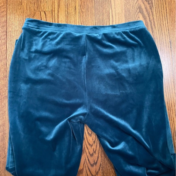 Chico's Zenergy Velour Pants Aqua Green Size 2 or 12/14 - Picture 5 of 8